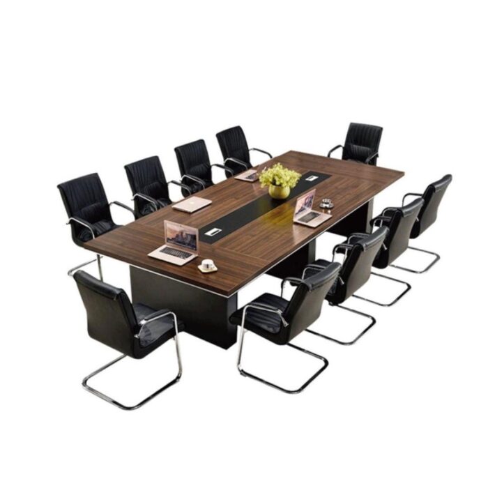 Modern boardroom conference table set